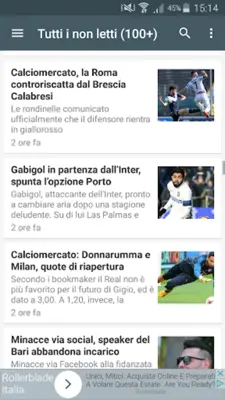 Tutto Calcio Notizie android App screenshot 2